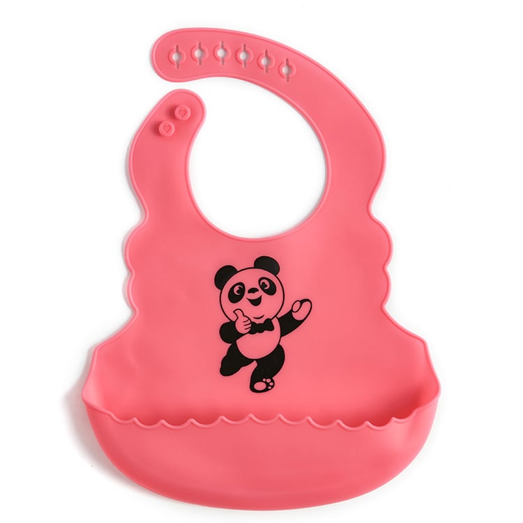 Lebensmittelechte Silikon-Lätzchen für Babys mit Speicheltasche