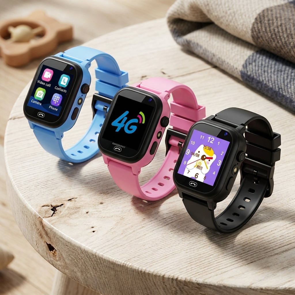 GPS Smartwatch Kinder mit SOS-Funktion - Videoanruf & Ortung