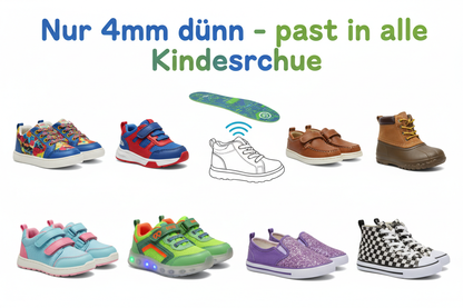 Nur 4mm dünn - passt in alle Kinderschuhe